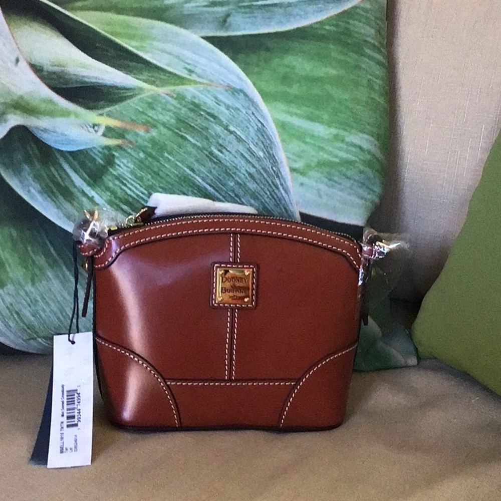NWT Dooney and Bourke mini domed Crossbody TAN